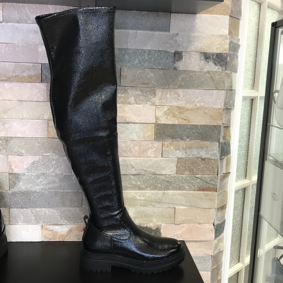🎁 MICHAEL Michael Kors Cyrus Faux Leather Over-The-Knee Boot - Picture 4 of 14